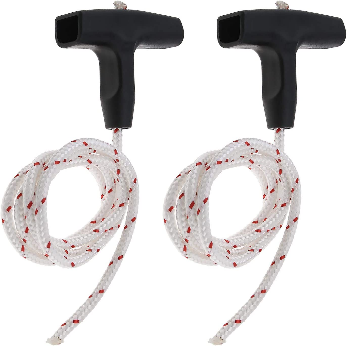 Emsea 2X Recoil Starter Handle Rope Kits, Dia 4.5Mm 1 M Pull Cords & Black Recoil Starter Grip Compatible with STIHL TS400 TS410 TS420 image number 2