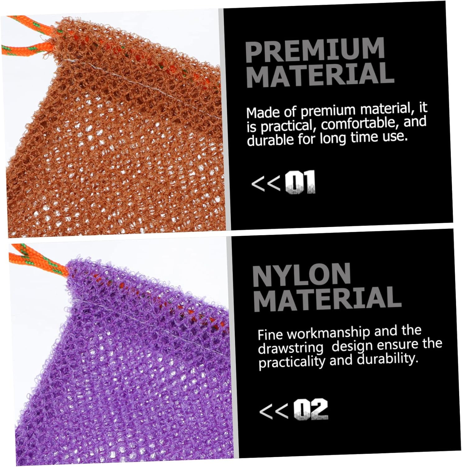 Ipetboom 4Pcs Bubble Bag Soap Foaming Holder Practical Soap Foaming Cleaning Tool image number 3