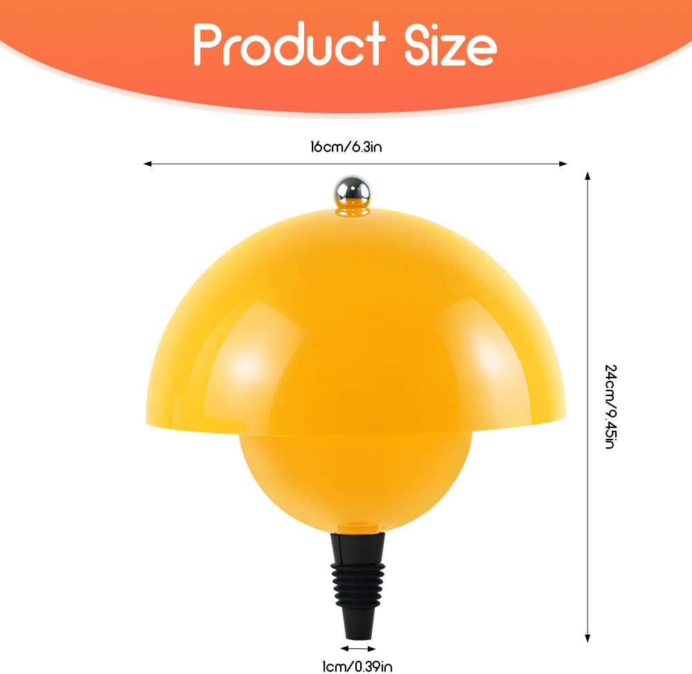 CEWROM Rechargeable Bottle Lamp Attachment LED Rechargeable, 3 Adjustable Colour Temperature Modes, Touch Bottle Lamp, Wireless USB Rechargeable Table Lamps, for Restaurant, Bedroom, Garden (Yellow) image number 6