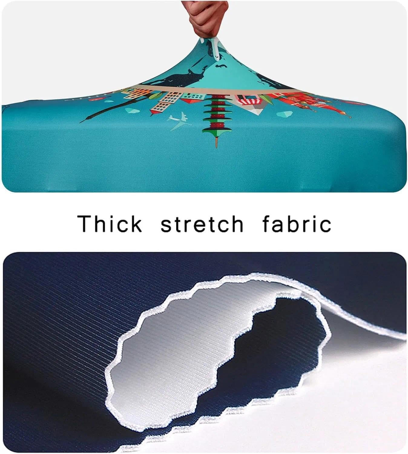 Luggage Cover Protector,Travel Luggage Cover Baggage Suitcase Cover Travel Accessories Hard Shell Case Protectors -Quttly