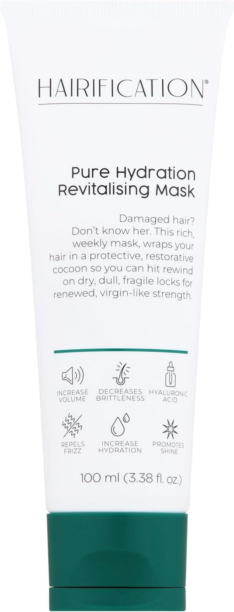 Hairification Pure Hydration Revitalising Hair Mask for Women, Weekly Smoothing Conditioner for Dry Brittle and Frizzy Hair, 100Ml image number 6