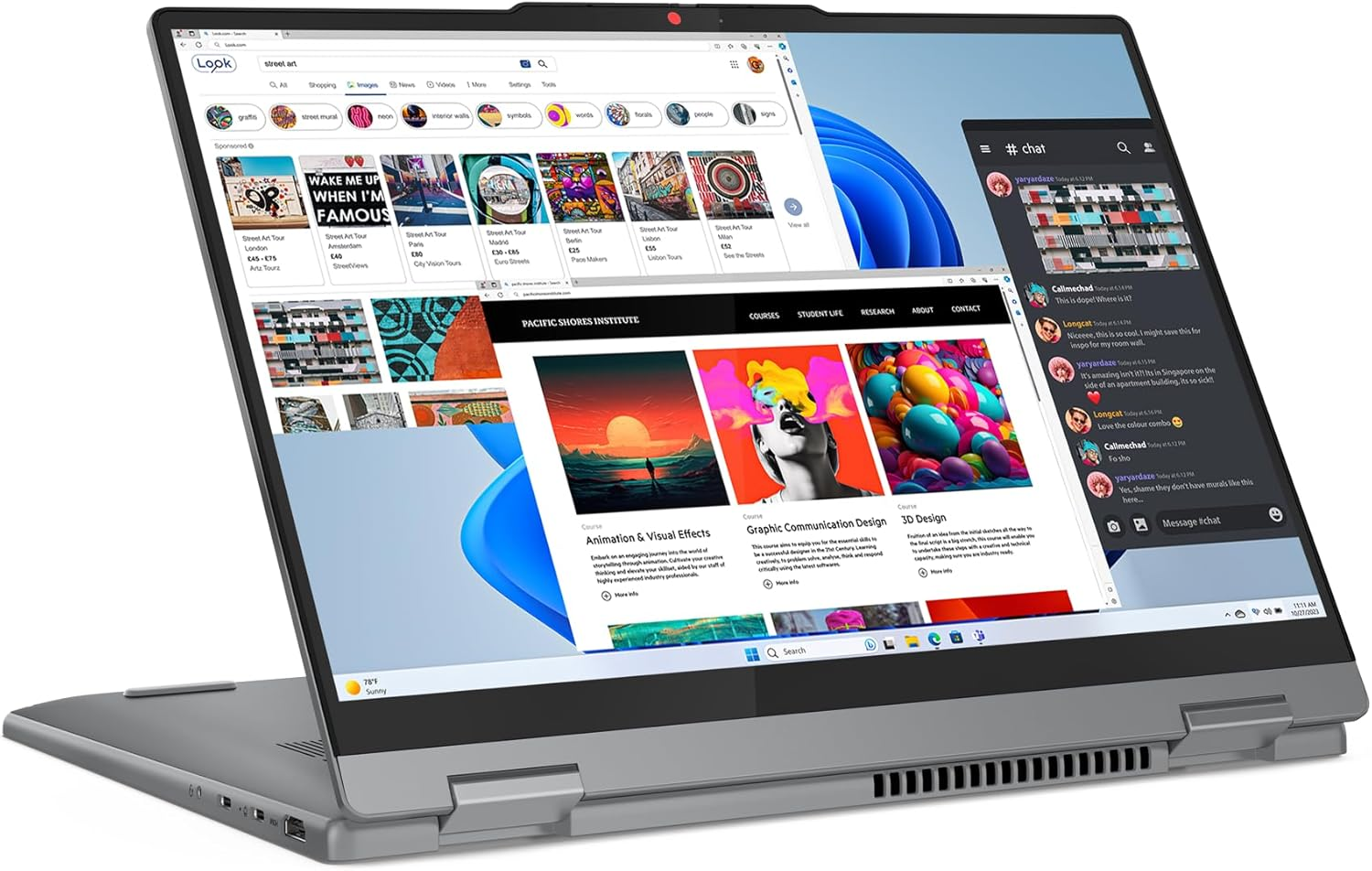 Lenovo Ideapad 5 2-In-1 Notebook 14IRH9 14" WUXGA OLED Touch Display Intel Core I7-13620H 16GB 512GB SSD Digital Pen Win11H Luna Grey image number 4