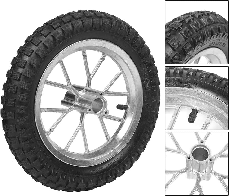 Pitbike Tyres, 12 Inches, Motorcycle Tyres, Powersports Wheel and Tyre Products, 12.5 X 2.75 Inch Motorcycle Front Wheel with Rim, Suitable for Coolster 49 Cc 2-Taini Dirt Bike image number 3