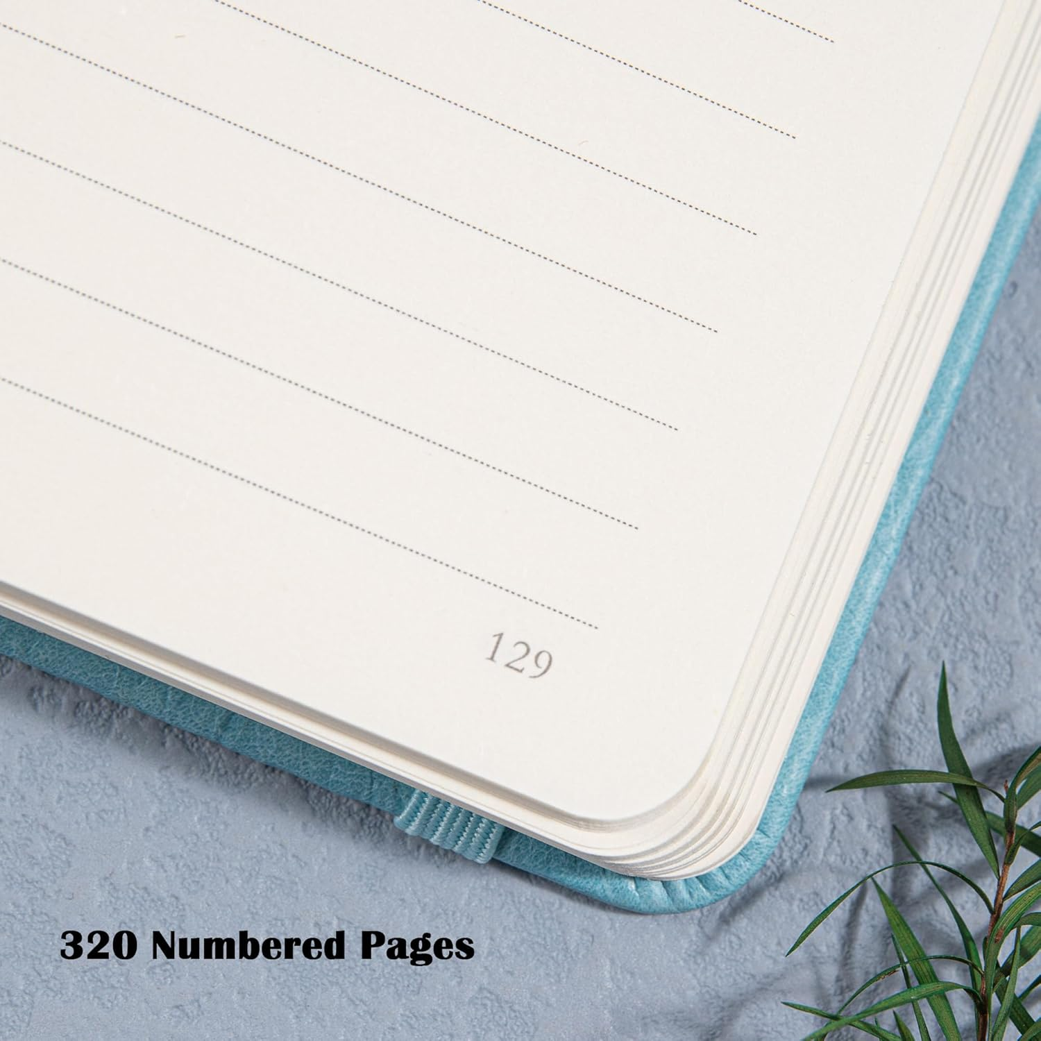 MGGAO Lined Journal Notebook for Women Men, Journals for Writing, A5 Aesthetic College Ruled Notebook for Work, Travel, School,318 Numbered Pages, 14.7 X 21.4 Cm image number 4