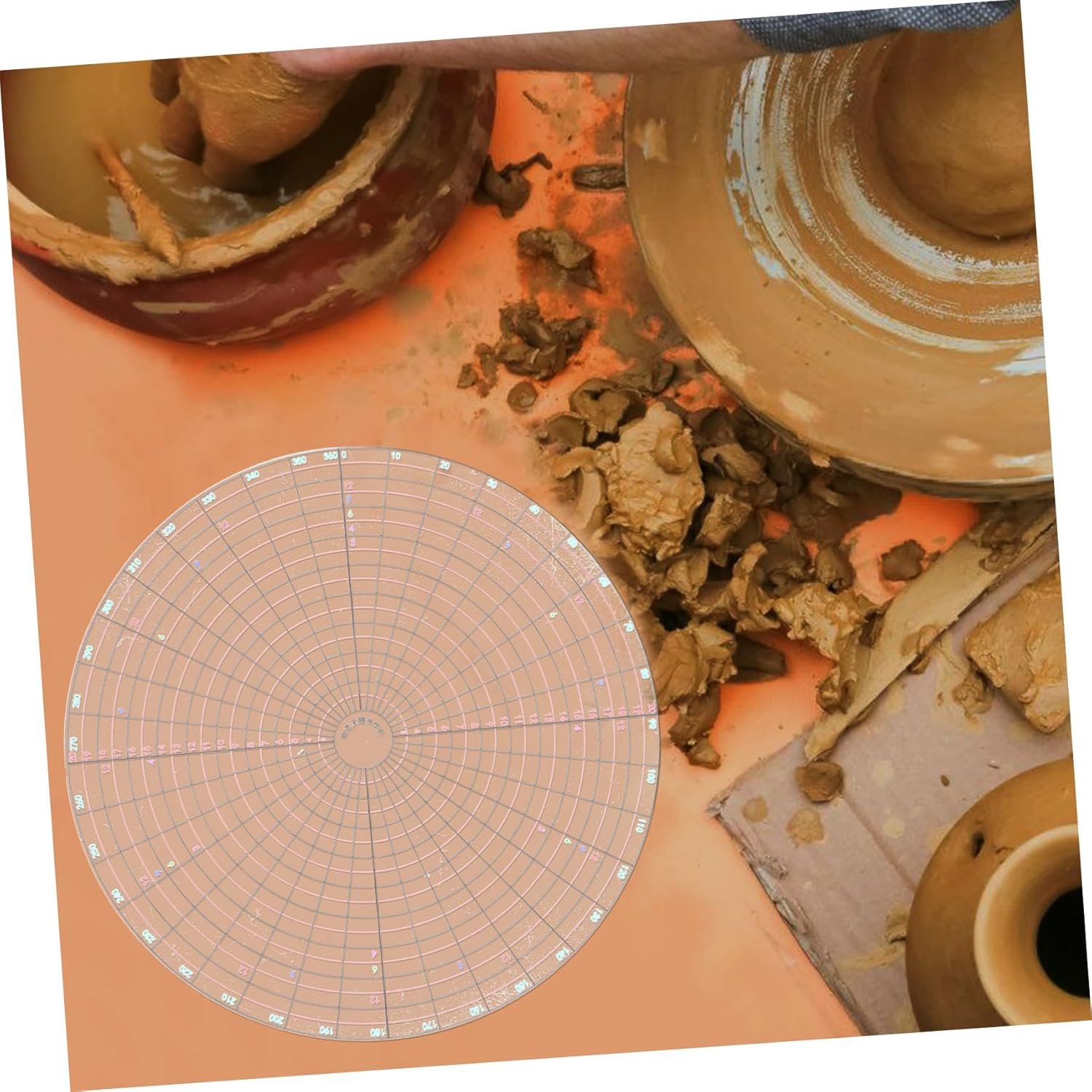 BESPORTBLE Versatile Pottery Kit for Clay Artists Circle Center Trimming Tools and Ruler image number 4