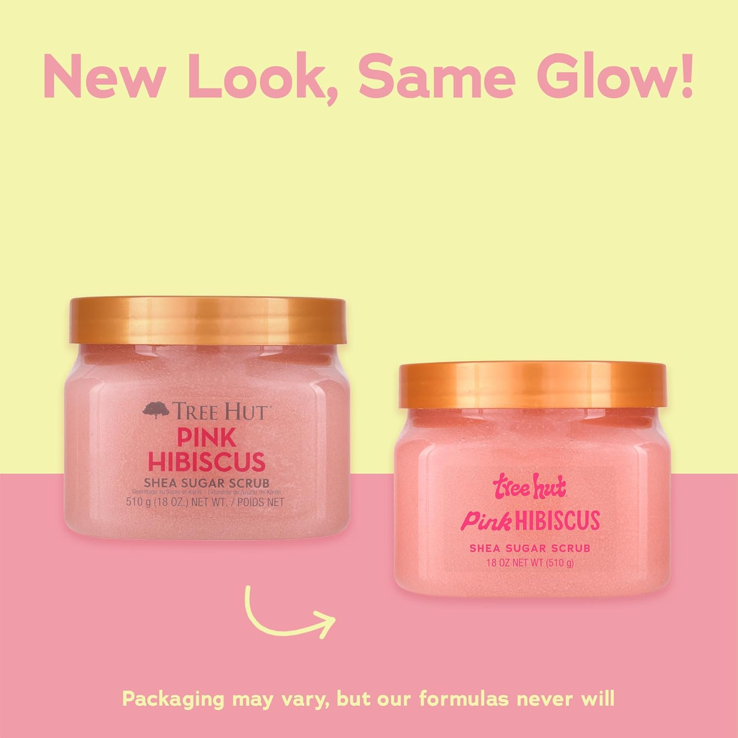 Pink Hibiscus Shea Sugar Scrub by Tree Hut 510G image number 1