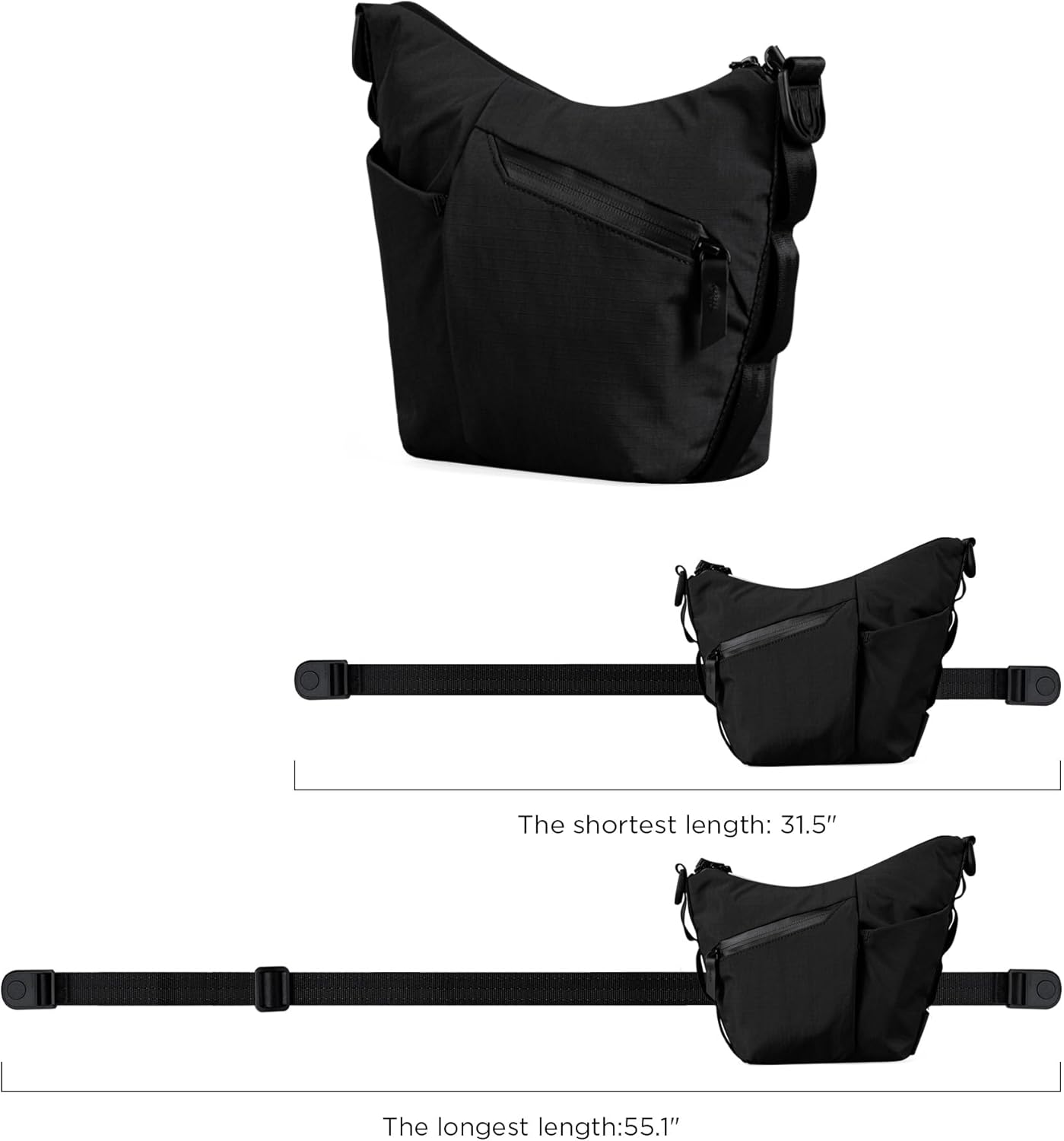 ALPAKA Flow Satchel Mini 2L - Crossbody Bag, Water Resistant Shoulder Bag, Expandable Bottle Pocket, YKK Zippers, Key Tether image number 4