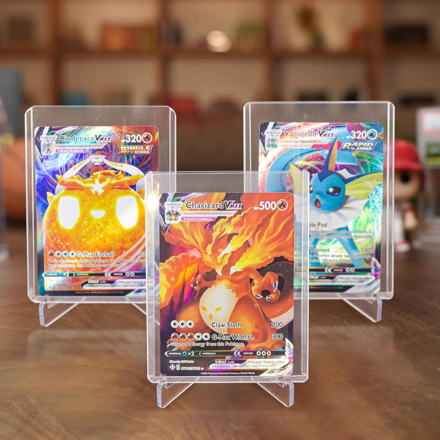 Tutata PSA Graded Card Stands, Trading Card Display Stand Mini Easel Holder, Clear Card Stands for BGS, PSA, SGC Baseball Sports Card- 10 Pack image number 2