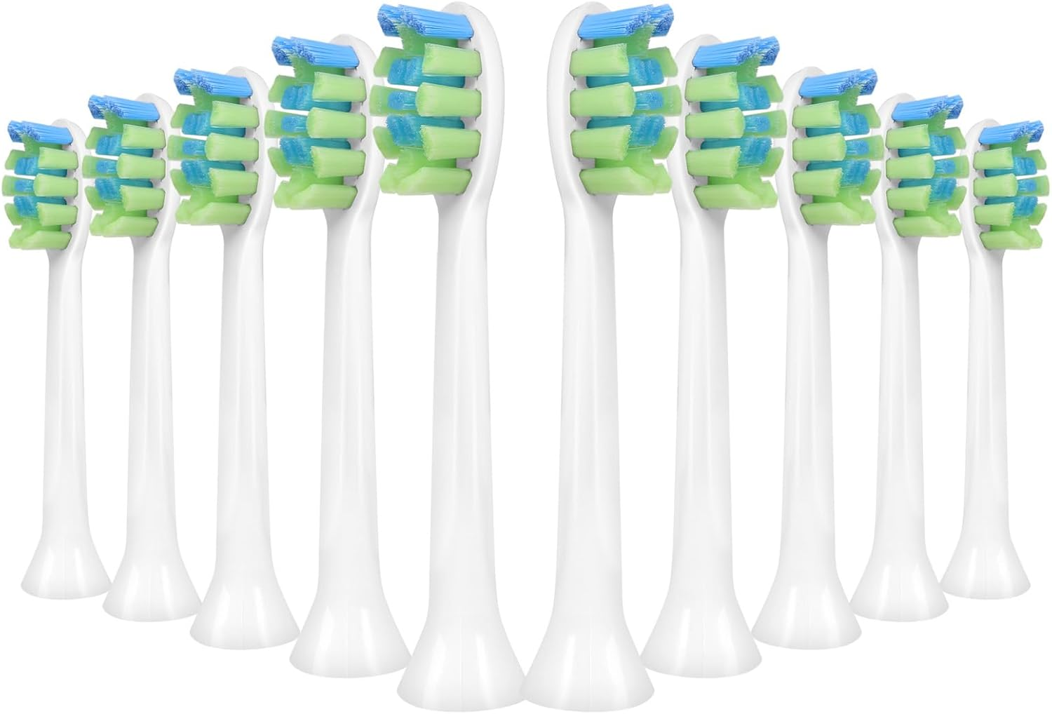 Toolsy 10PCS Replacement Heads Compatible with 7Am2M AM100/AM101/AM105/AM111 Electric Toothbrush- Click Toothbrush Refills Compatible with 7Am 2M, 10 Count (Pink)