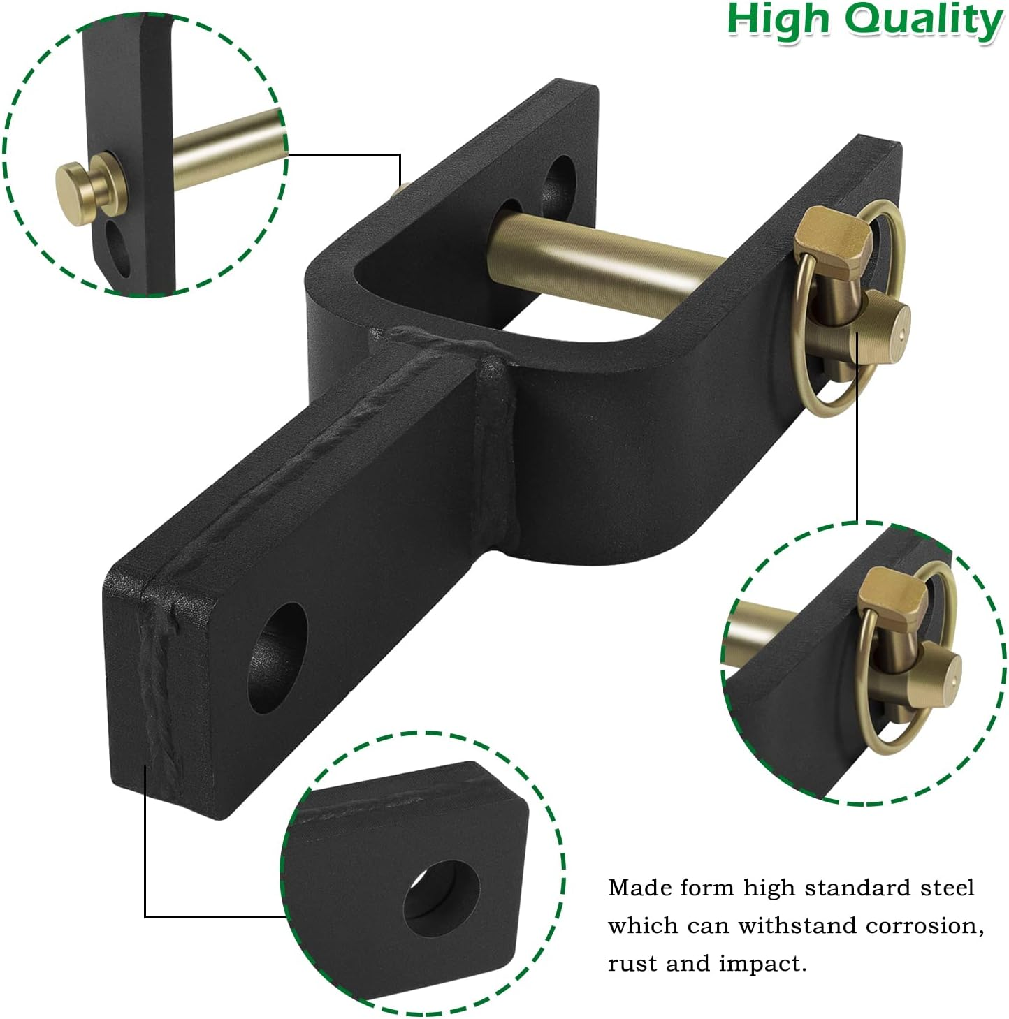 Versatile Quick Hitch Adapter Used to Adjust Top Link Bracket Movements for Category 1 Top Link