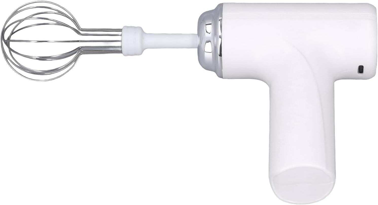 Handheld Electric Mixer, Electric Egg Beater, Foam Maker, Electric Kitchen Mixer, Cordless Electric Egg Beater, Rechargeable Kitchen Mixer for Cream, Egg Liquid, Jam, Butter - Purple image number 6