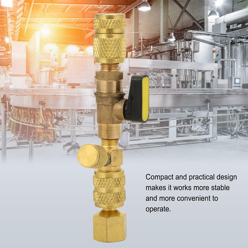 Valve Core Removal Tool, 1/4" SAE Valve Core HVAC Tools, Fit for R22 R12 R410A Refrigerant Fast and Easy Replacement image number 2