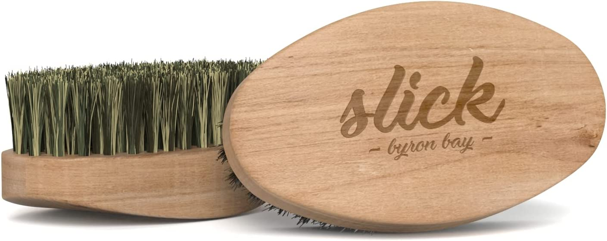 Beard Brush with First Cut Natural Boar Bristles, Shaving Brush Exfoliates Skin with Firm Bristles to Tame and Soften Your Facial Hair by Slick