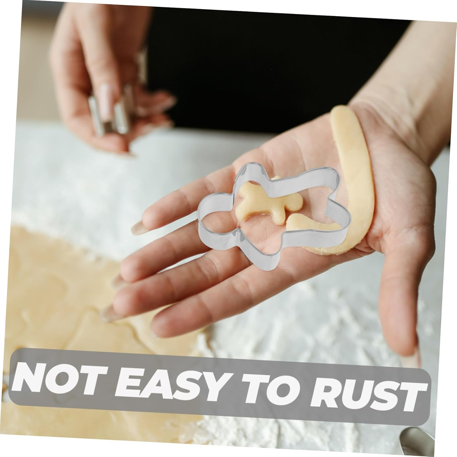 16Pc Stainless Steel Cookie Cutters Set round Circle Biscuit Cutter Molds for Christmas Fondant Cakes Baking Tools image number 6