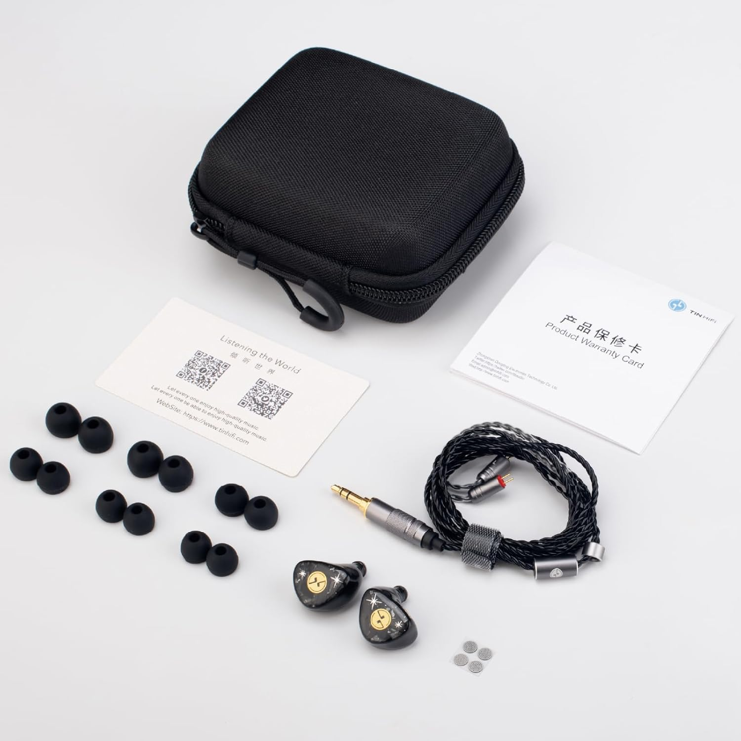 TINHIFI C3 MKII Hifi In-Ear Monitors with LCP Dynamic Driver, Detachable 2-Pin Cable, Resin Shell, Ergonomic Fit IEM Earphones for Everyday Listening image number 1