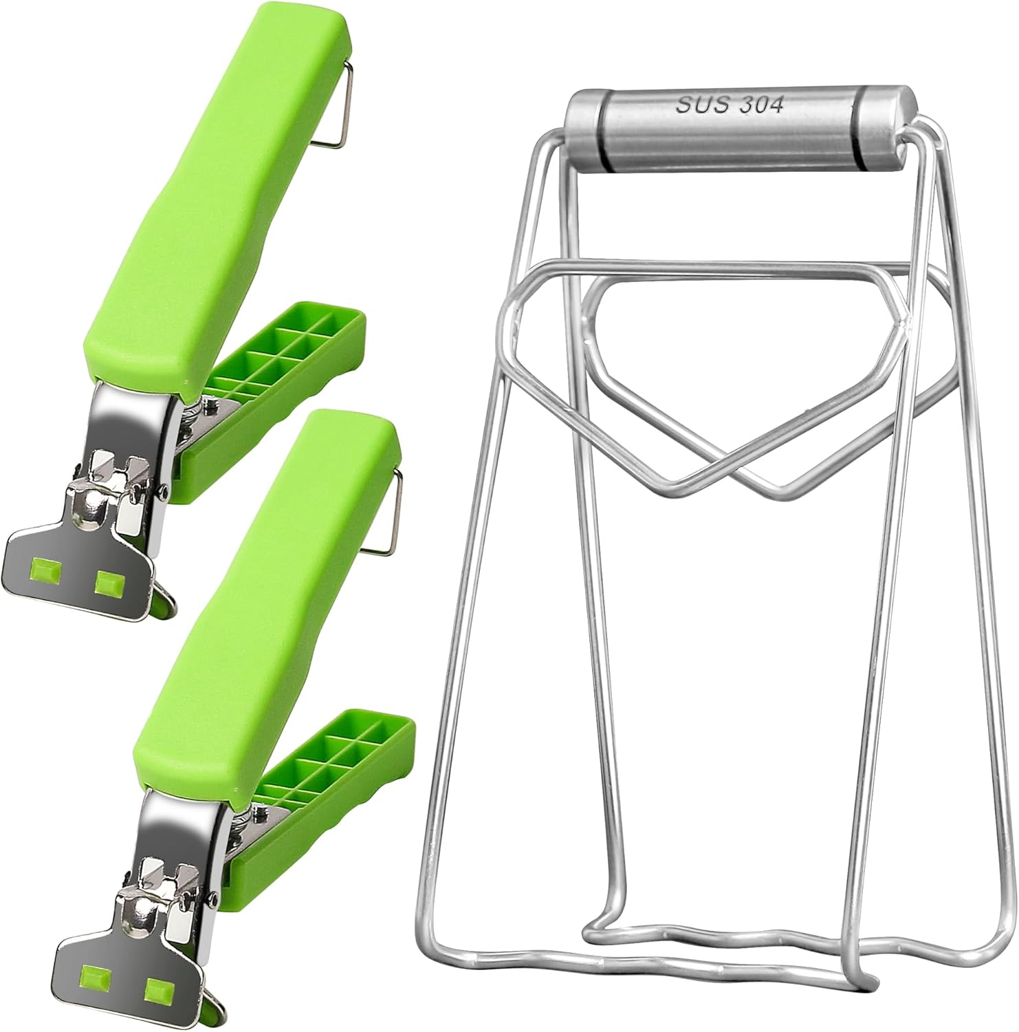 Set of Two Gripper Clips for Moving Hot Plate or Bowls with Food Out, from Instant Pot, Microwave, Oven, Air Fryer. Accessory for Lifting Insta Pot Inner Liner.