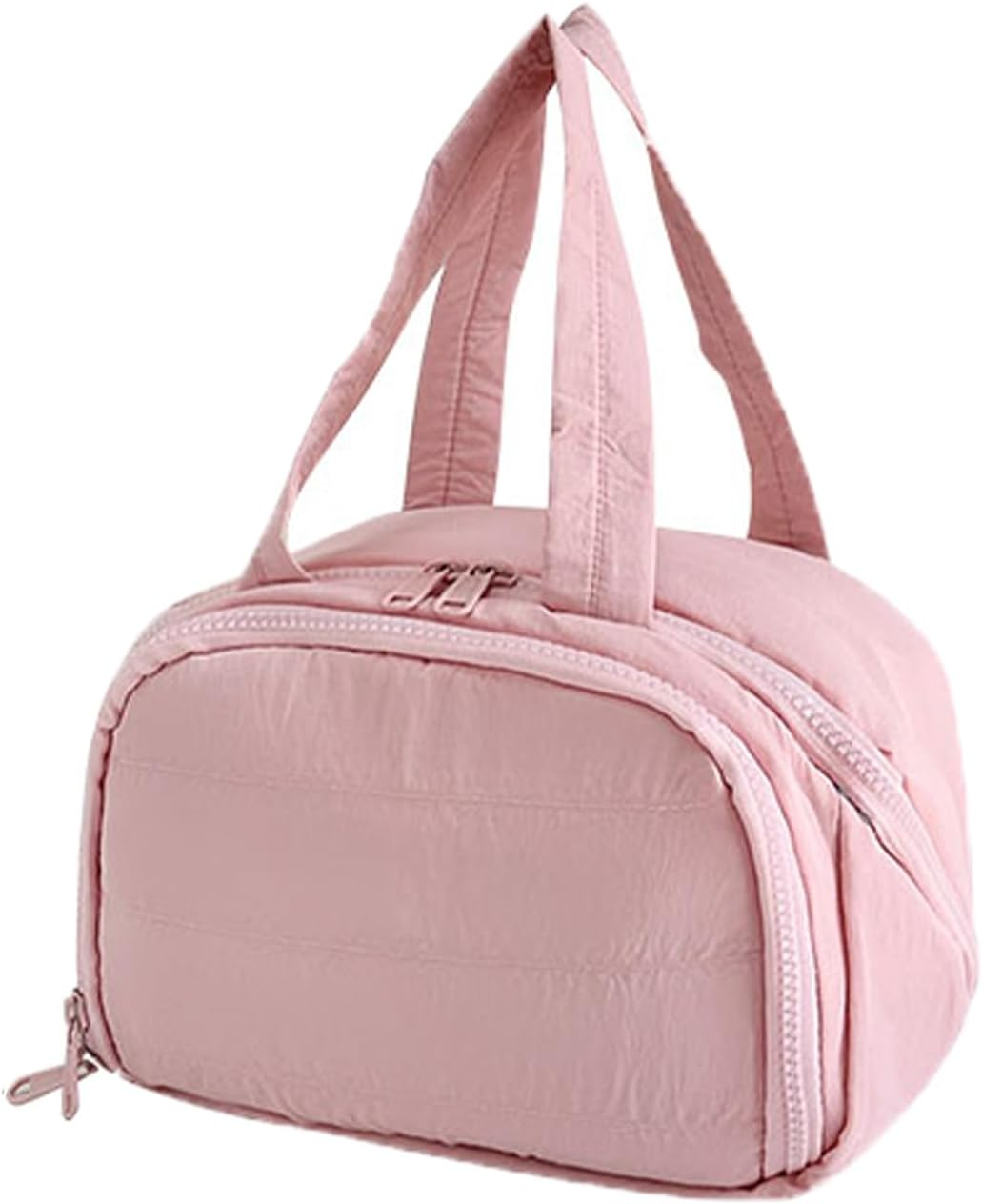 Toiletry Bag for Women, Lylilidy Large Makeup Bag with Multi-Compartments, Lightweight Cosmetic Bag, Waterproof Travel Toiletries Organiser for Women & Girls (Pink) image number 2