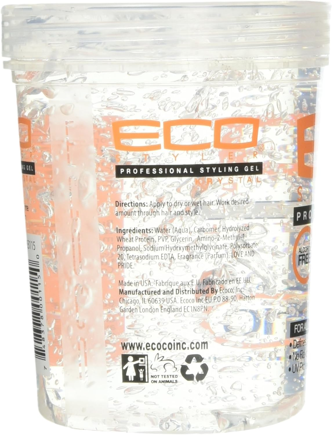 Ecoco Eco Style Gel - Krystal for Unisex, 946 Ml