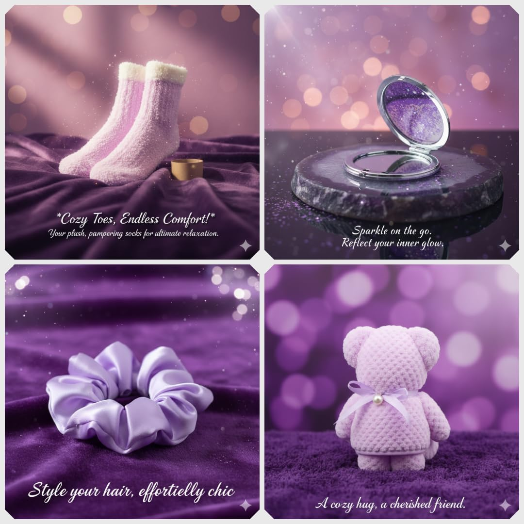 Birthday Gifts for Women &ndash; Luxury Gift Set with Bath Bombs, Skincare & Self Care &ndash; Gift Hamper, Gift Box, Gift Baskets &ndash; Woman Birthday Present, Pamper Hamper for Her, Mum, Wife, Friend image number 6