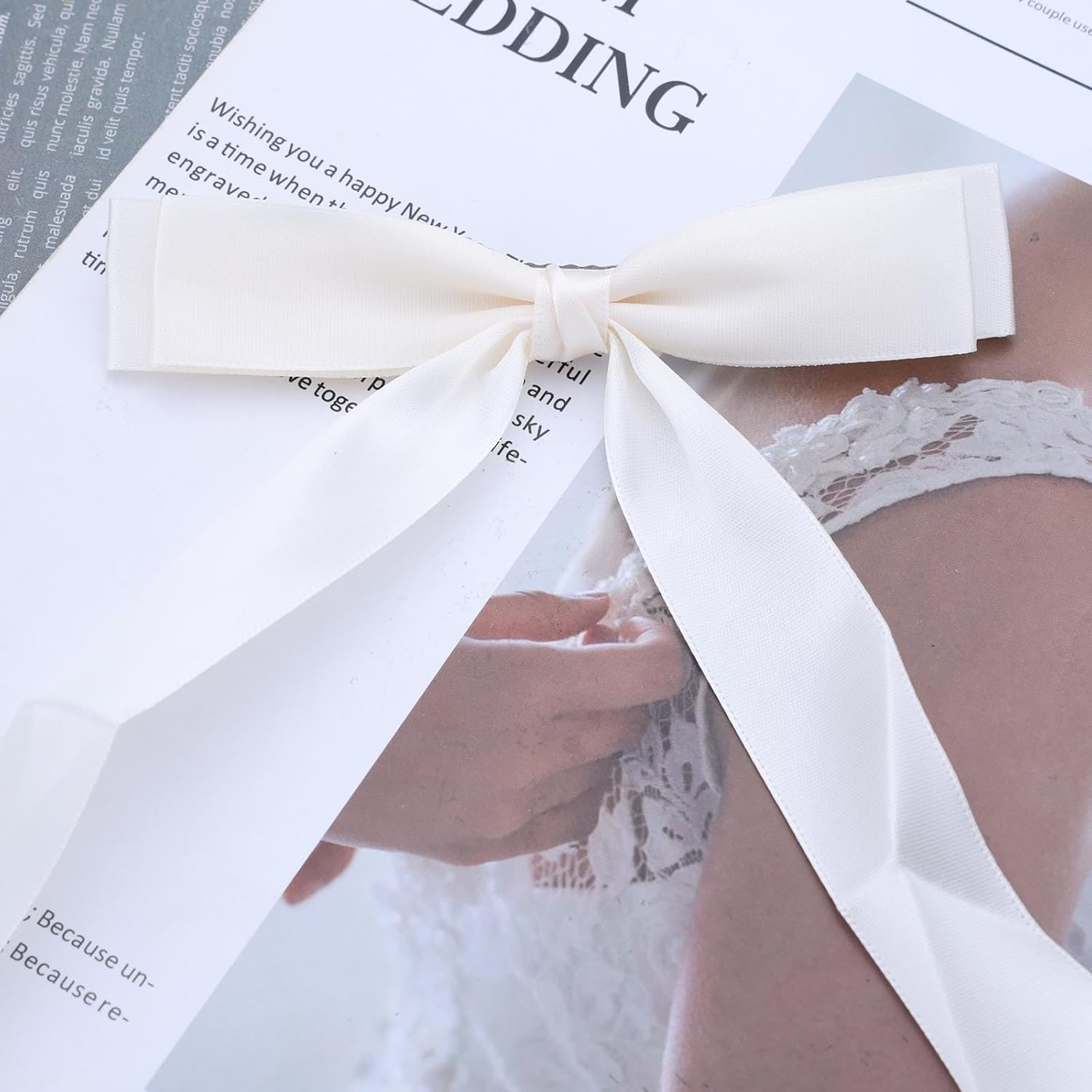 Yheakne Vintage Hair Clip with Black Bow Hair Clip with Long Tail Black Bow Ear Clip Hair Clip Black Bow Hair Clip Black Bow Silky Hair Clip Headpiece image number 6