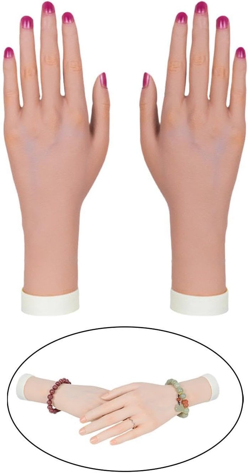 Generic Flexible Training Hand for Manicure and Jewelry Organization, Skin Left Right Hand, as Described - Right Hand image number 7