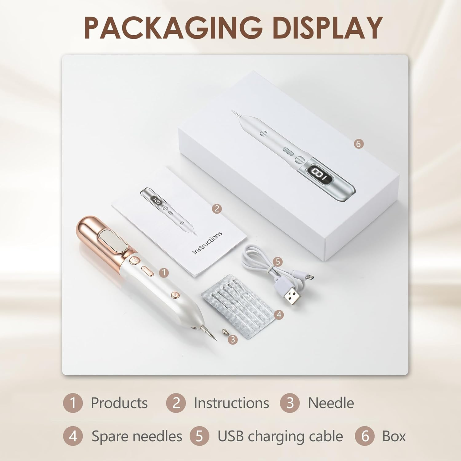 Skin Tag Removal Kit, Skintag Remover Home Use, Portable Removal Kit for Mole, Wart and Skin Tag for Women and Girls, Fast Acting, Safe and Easy to Use, Rose Gold image number 1