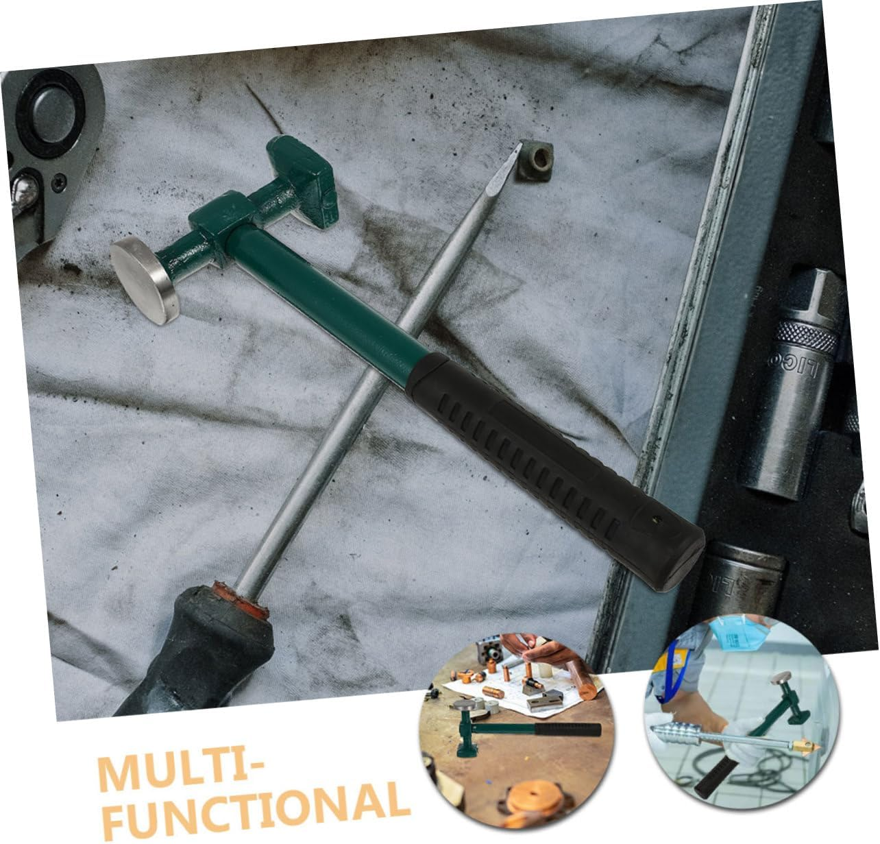 2Pcs Auto Body Hammer for Hand Tools for Panel Damage Efficient Mallet for Automotive Bodywork Essential Tool for Vehicle Restoration image number 2