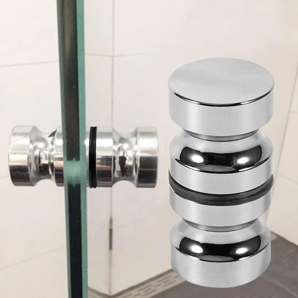 BIGTEDDY Back-To-Back Glass Door Knob Puller Push Handle Bathroom Shower Stainless Steel image number 5