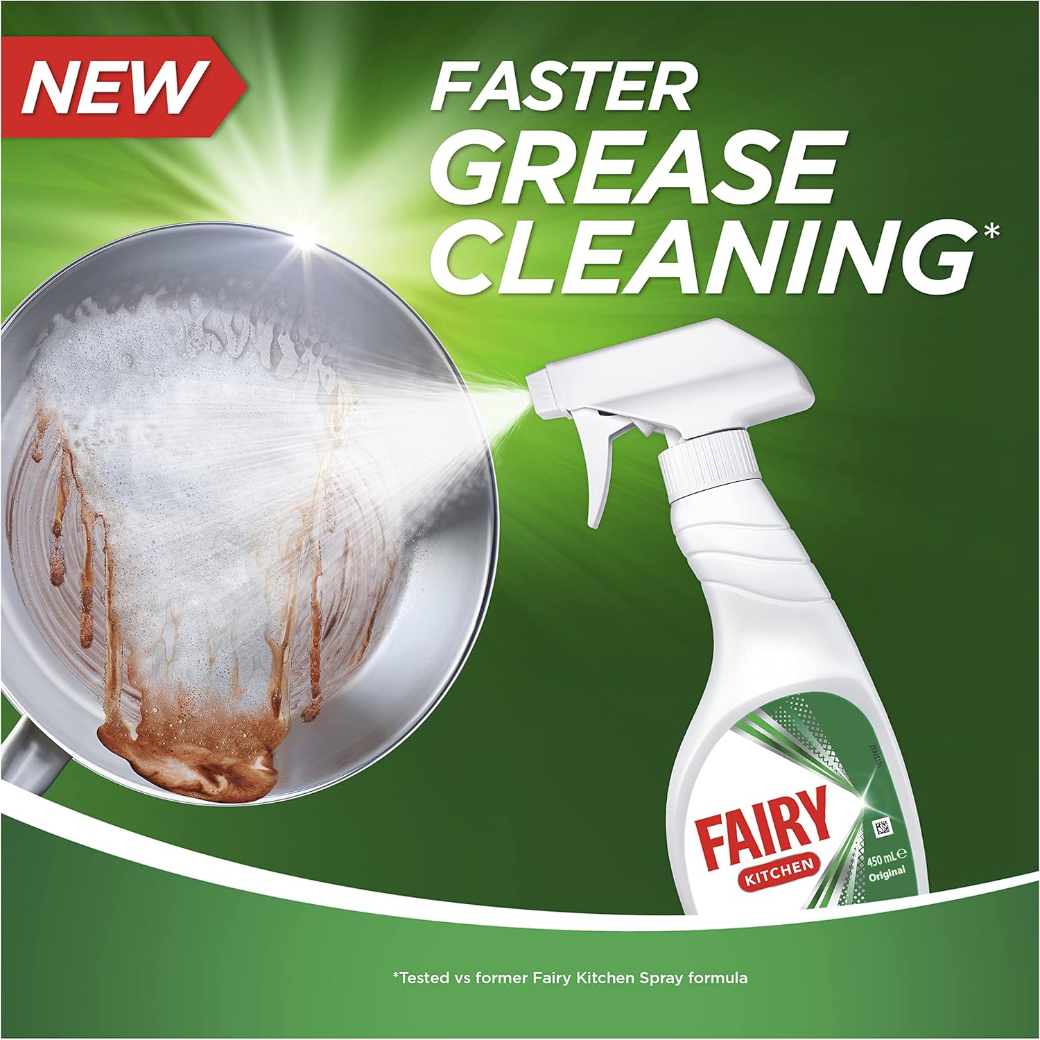 Fairy Dish and Surface Antibacterial Kitchen Spray Value Bundle (4X450Ml) image number 1