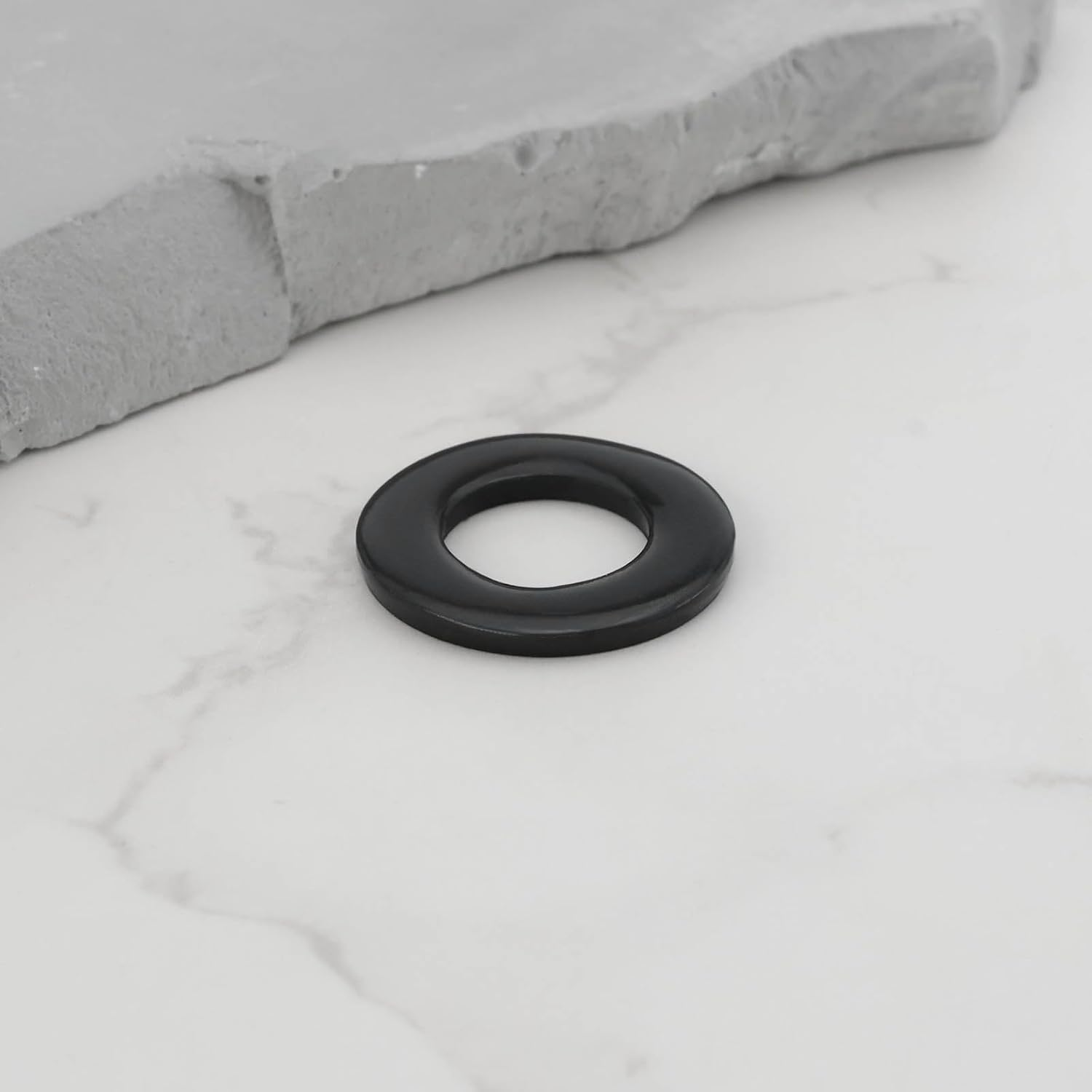 SING F LTD 50Pcs 304 Stainless Steel Washers M10 round Washers Flat Gasket for Cars Furniture Kitchenware Buildings Screws & Bolts Black 10X20X2Mm