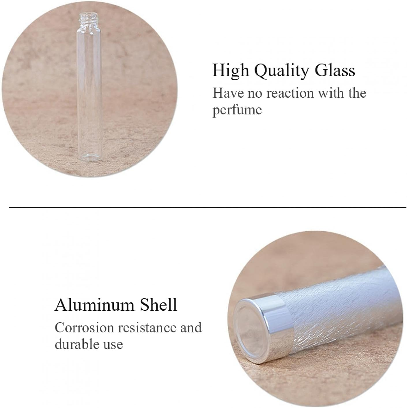 Perfume Atomiser Bottle, 10Ml Aluminium Refillable Perfume Bottle Portable Empty Pump Lotion Perfume Atomizer (Purple) image number 5