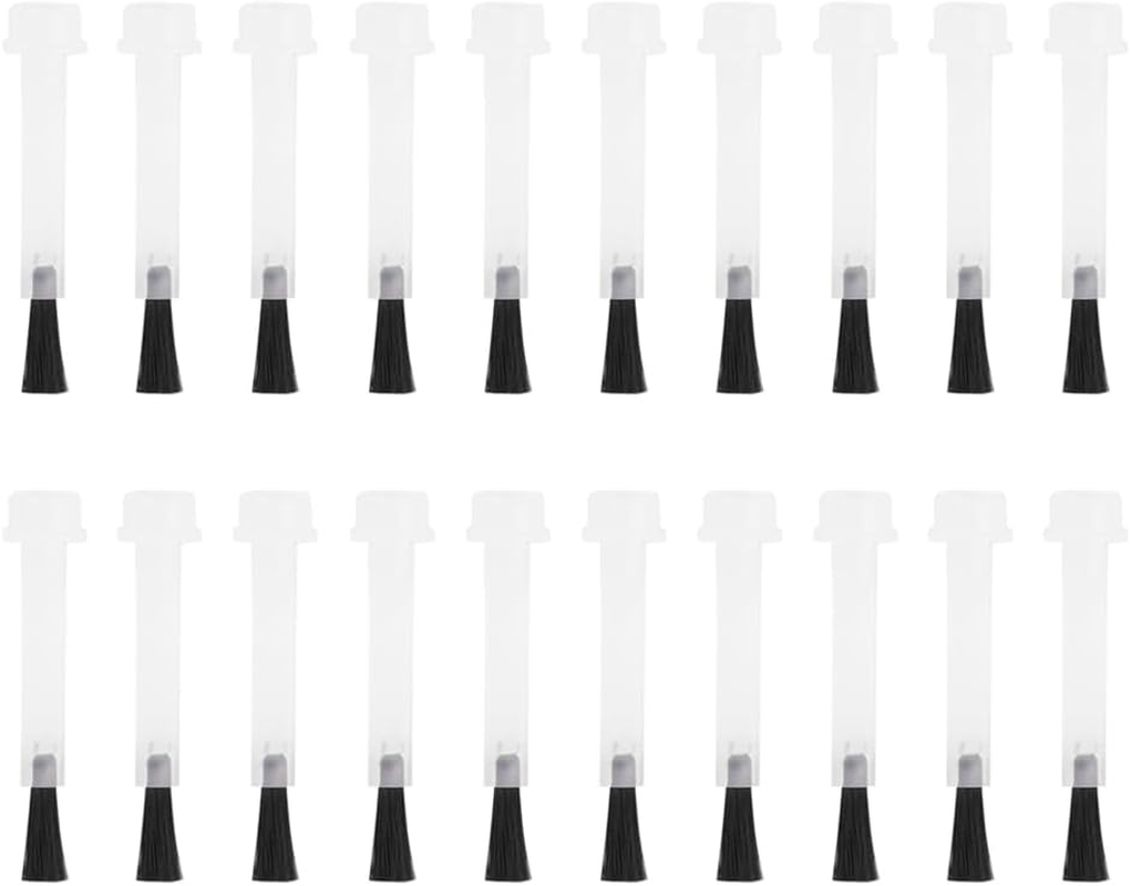 20Pcs Liquid Gel Nail Brushes Nail Dipping Powder Brushes Nail Polish Brush Replacement with Cap Disposable Nail Polish Brushes image number 1