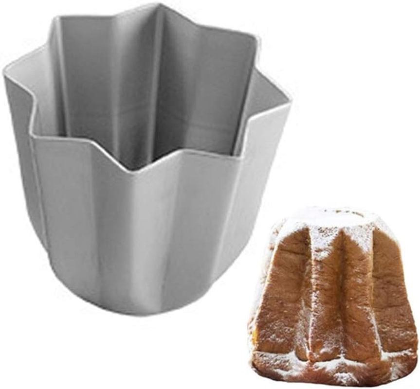 Silver Aluminum Alloy Cake Star Shaped Italian Pandoro Bread Molds Kitchen Baking Tools Mousse Bakeware Aluminum Baking Pan