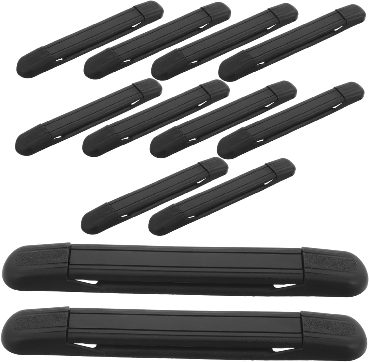 COLLBATH 12Pcs Lightweight Plastic Luggage Handles Replacement Suitcase Grip Ergonomic Carrying Straps for Travel Bags and Suitcase Repair Accessories