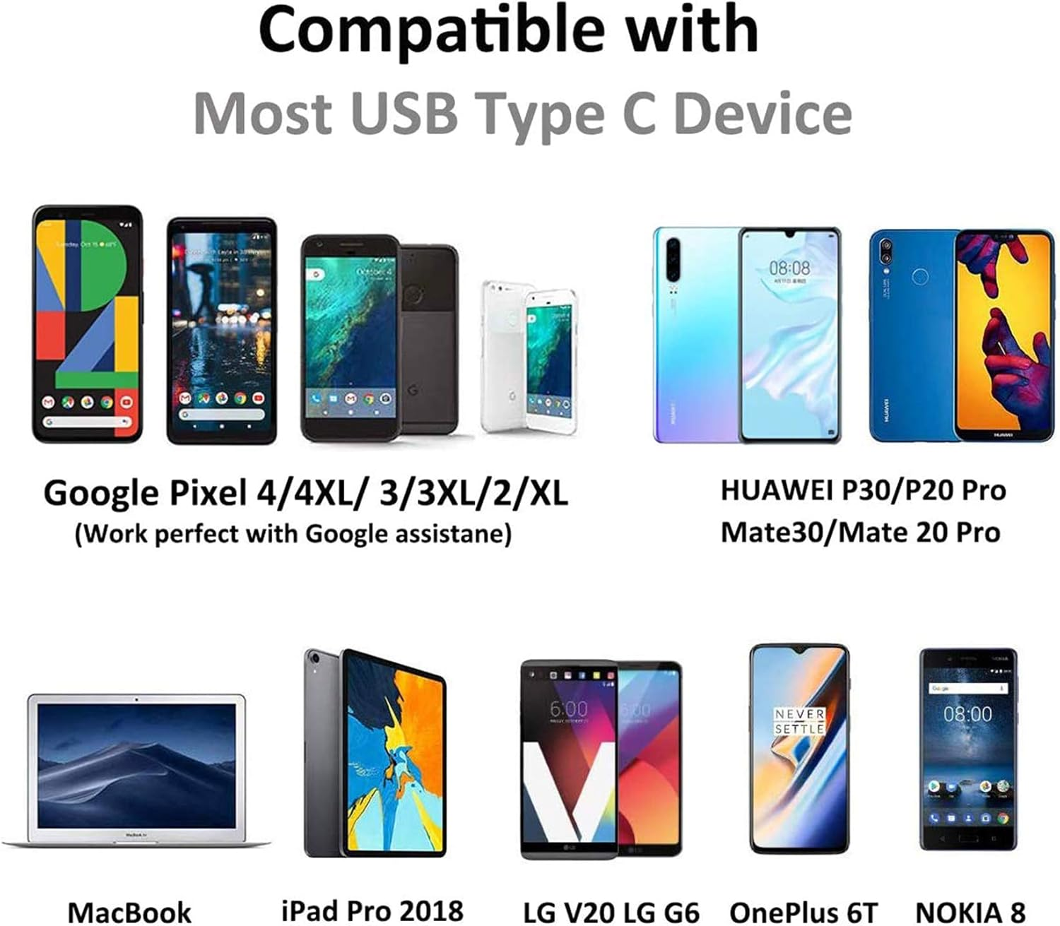 USB C Headphones, In-Ear Type C Earphones, Wired Stereo Earphone with Mic and Volume Control for Huawei P50/P40/P30/Mate 40/Mate 30,Google Pixel 2/3/4/5/Xl,Oneplus, Xia0Mi, Samsung and More image number 5