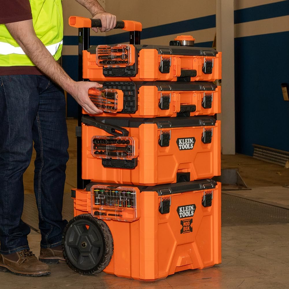 Klein Tools A-65400 KNECT 3/8 Inch Drive Impact-Rated Pass through Socket Set (15 Pieces) image number 3