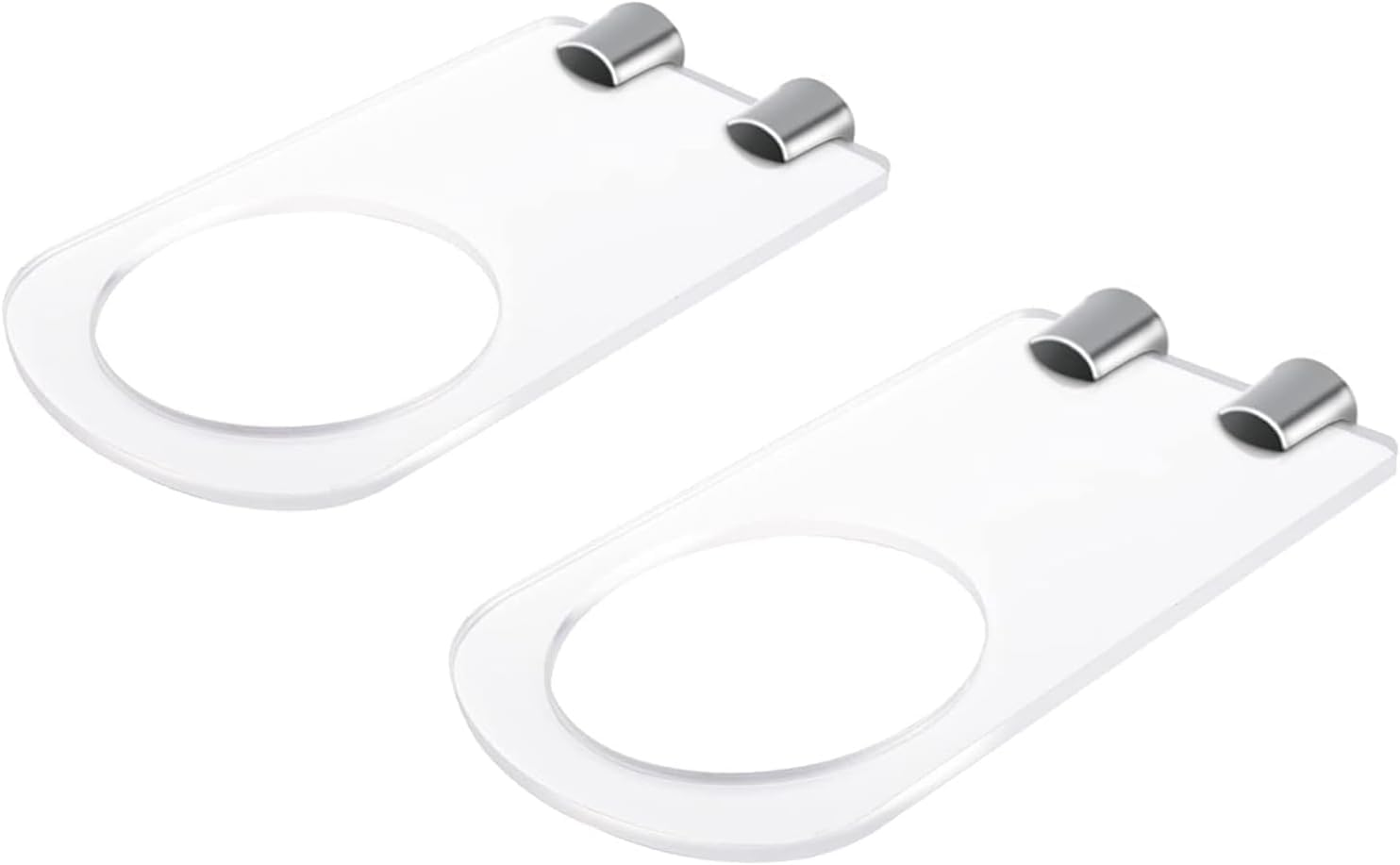 Acrylic Basketball Soccer Volleyball Rugby Football Rack, 2Pcs Acrylic Wall Mount Ball Holder Display Rack, Invisible Clear Ball Hanger Storage Stand for Soccer Volleyball Rugby, Clear