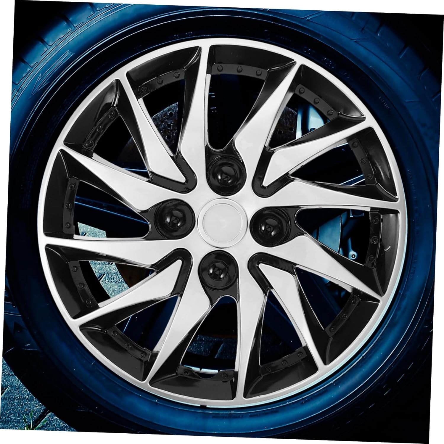 PAMINGONO Decorative Dual Wheel Covers for Cars Stylish Automotive Easy Installation Vehicle Appearance Unique Design Fit for Cars image number 2