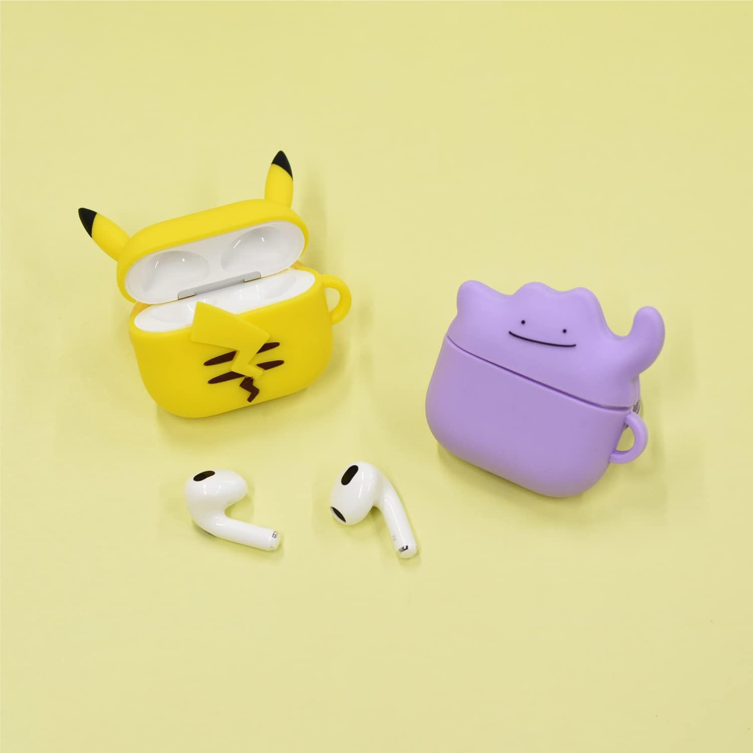 Gourmandise POKE-753A Pikachu Silicone Case Compatible with Pokemon Airpods (3Rd Generation) image number 1