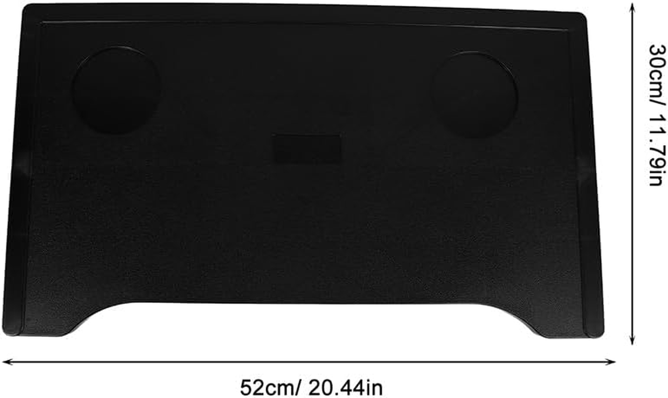 Wheelchair Table Tray, 2Pcs Removable Wheelchair Desk Lap Board Eating Aid for Nursing Patient, Portable Folding Walker Tray Table with Cup Holder Safe Non-Slip Design image number 1