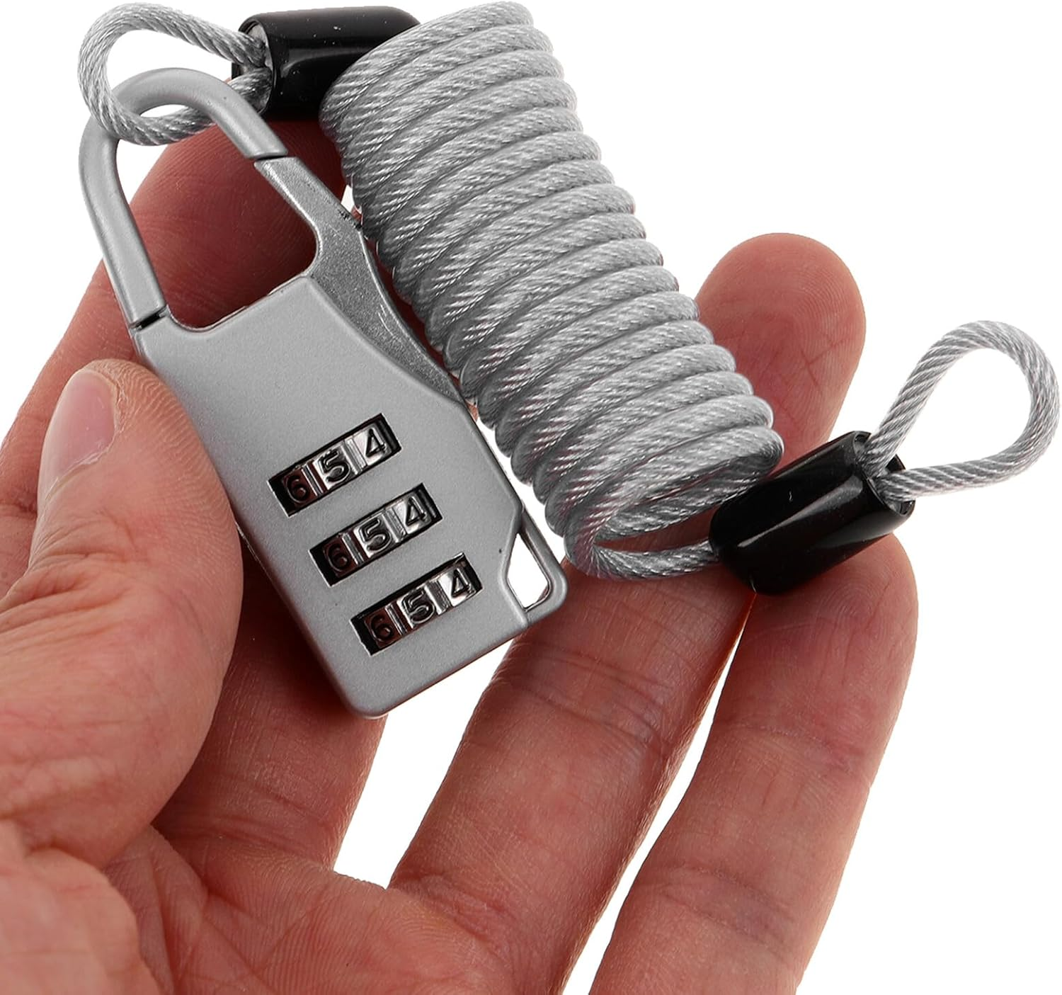 Baluue Theft Wire Rope Cable Lock for Luggage Backpacks and Travel Gear Combination Lock Feature Secure Your Belongings during Outdoor Trips Daily Use image number 3