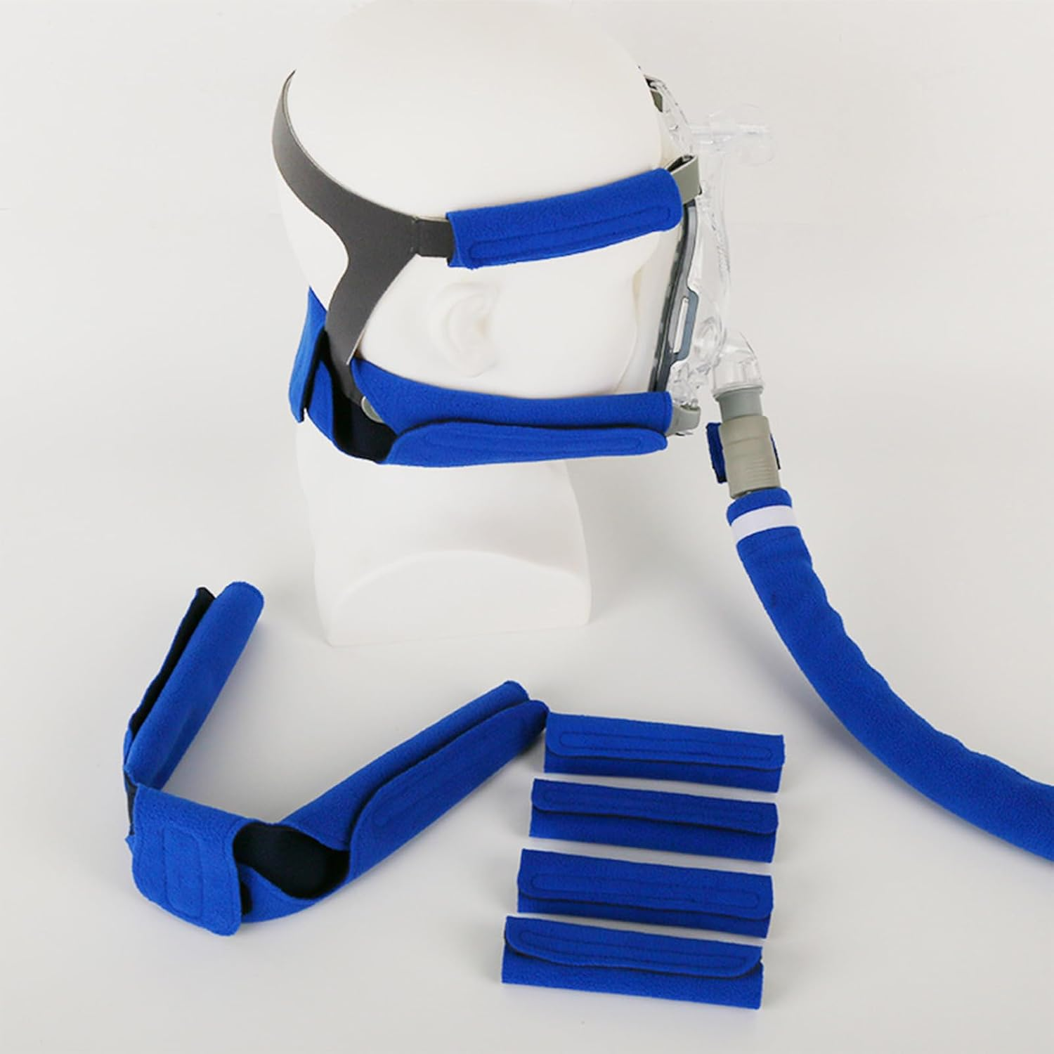 8 Pack Face Cushion Covers,Universal and Convenient Machine Covers，Mask Covers Material Is Soft and Durable,Skin-Friendly Material, Good Breathability, No Marks after Long-Term Wear, Non-Irritating (Blue) image number 4