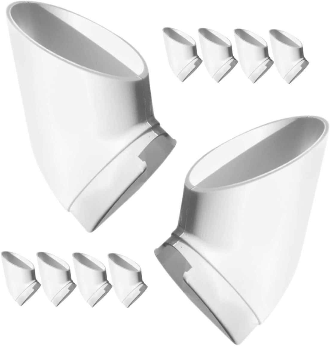 NULYLU 10Pcs Hydroponic Growing Tower Cups PVC Mesh Planting Cups for Vertical Hydroponics System 38Mm Hole Compatible for Soil-Free Balcony Gardening image number 3