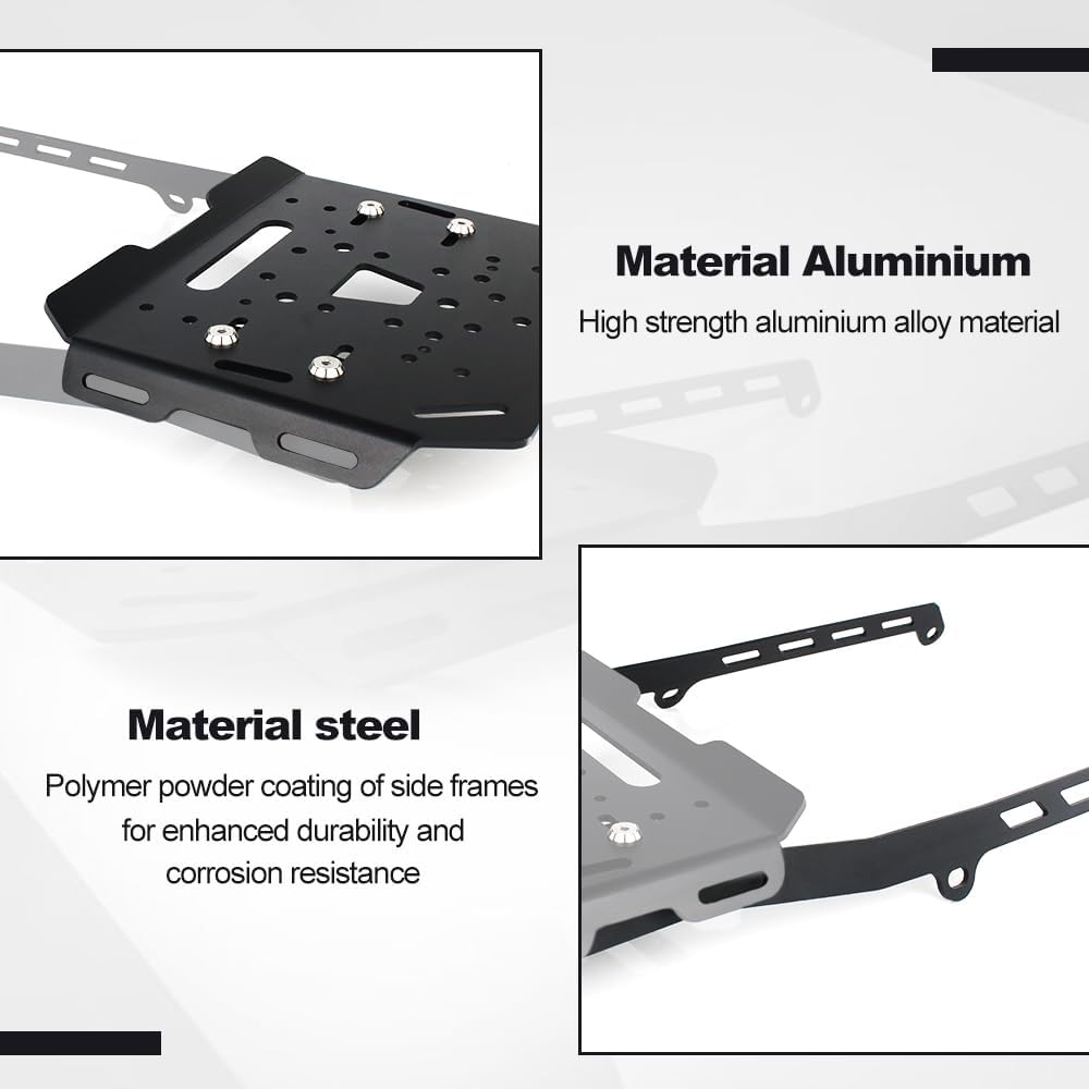 Xitomer Motorbike Rear Rack Fit for Tenere 700 XTZ690 2019-2025 T7 Luggage Cargo Top Rack image number 5