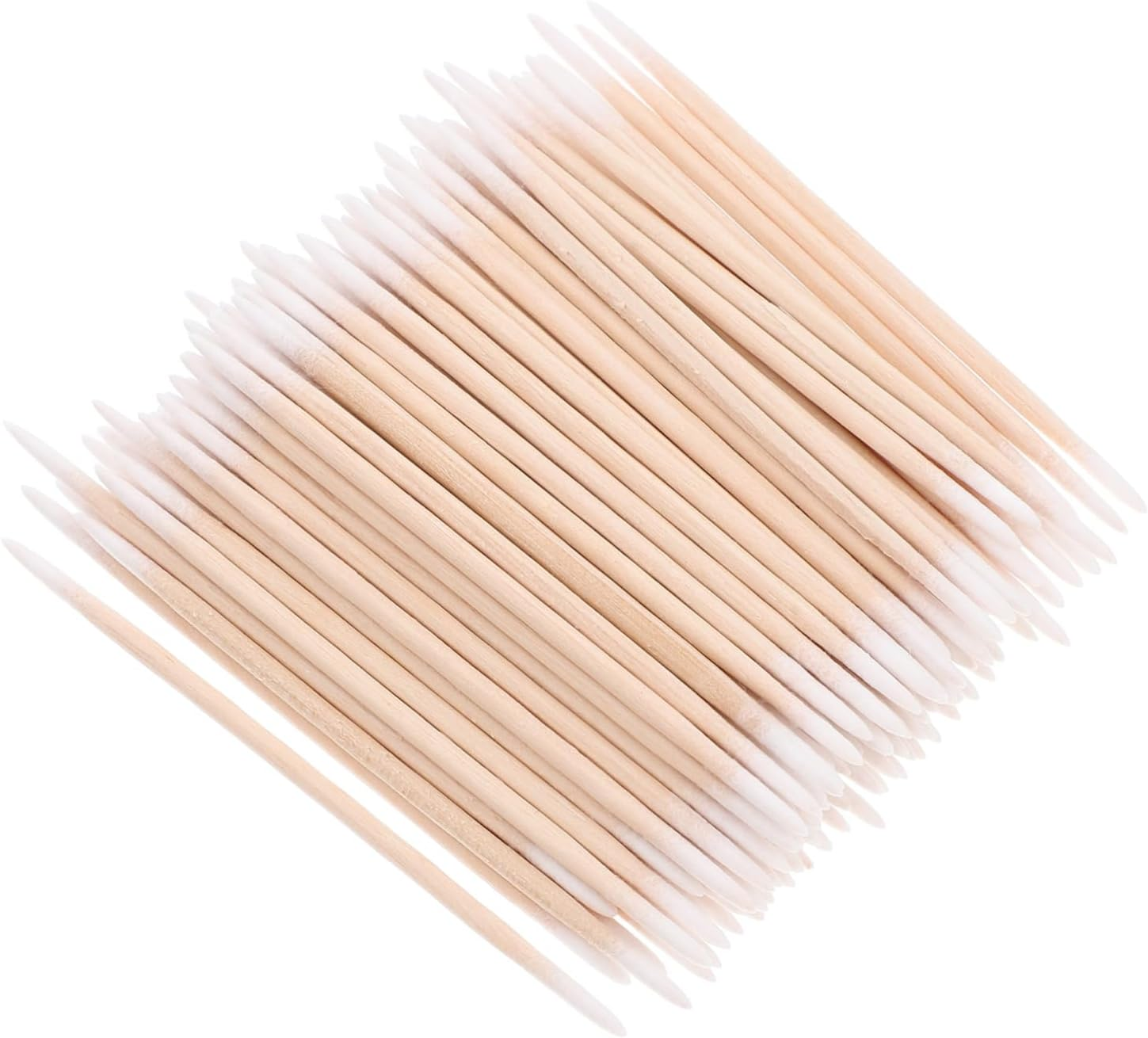 KICHOUSE Makeup Wipes Brow Tint Double Pointed Cotton Swabs Soft Gentle for Electronics Jewelry Cleaning image number 1