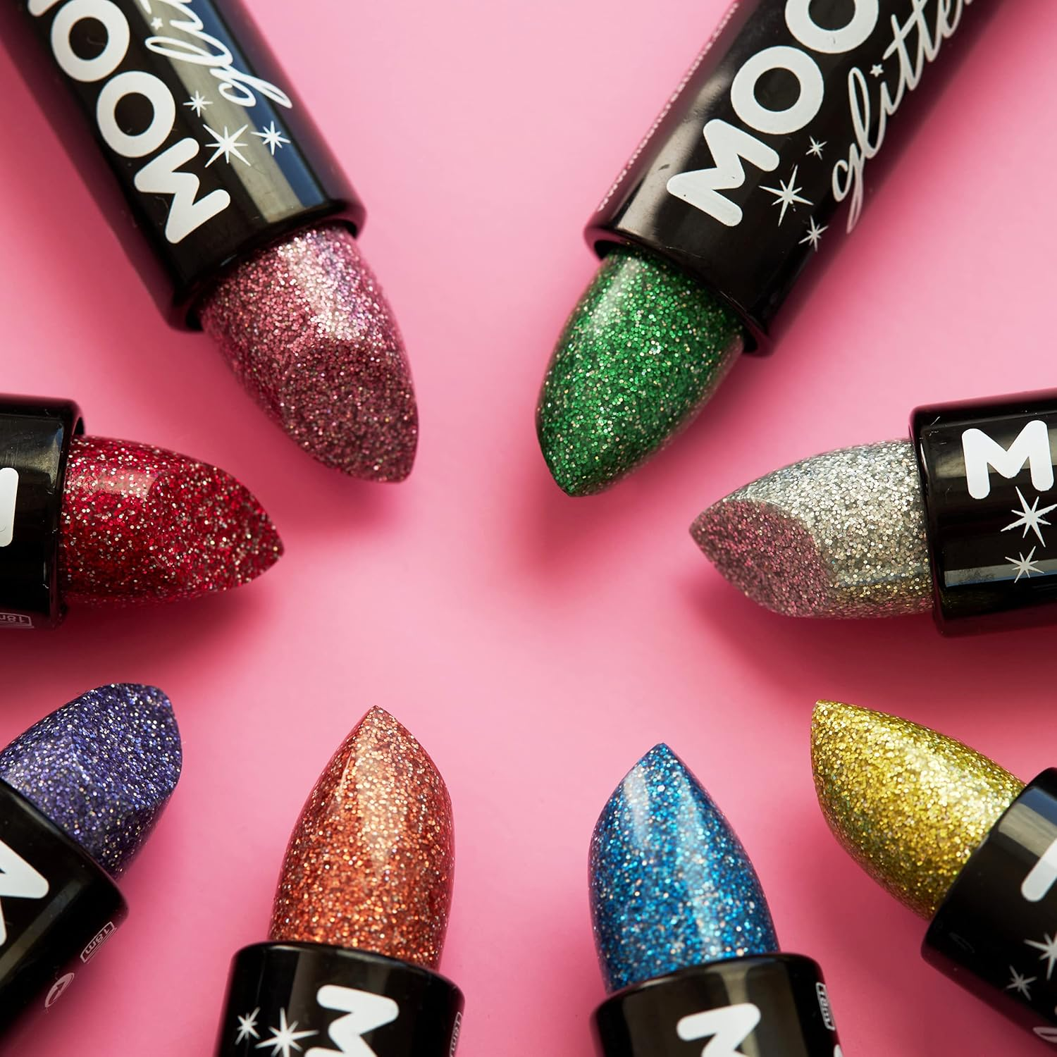 Holographic Glitter Lipstick by Moon Glitter - 5G - Silver - Blue image number 7