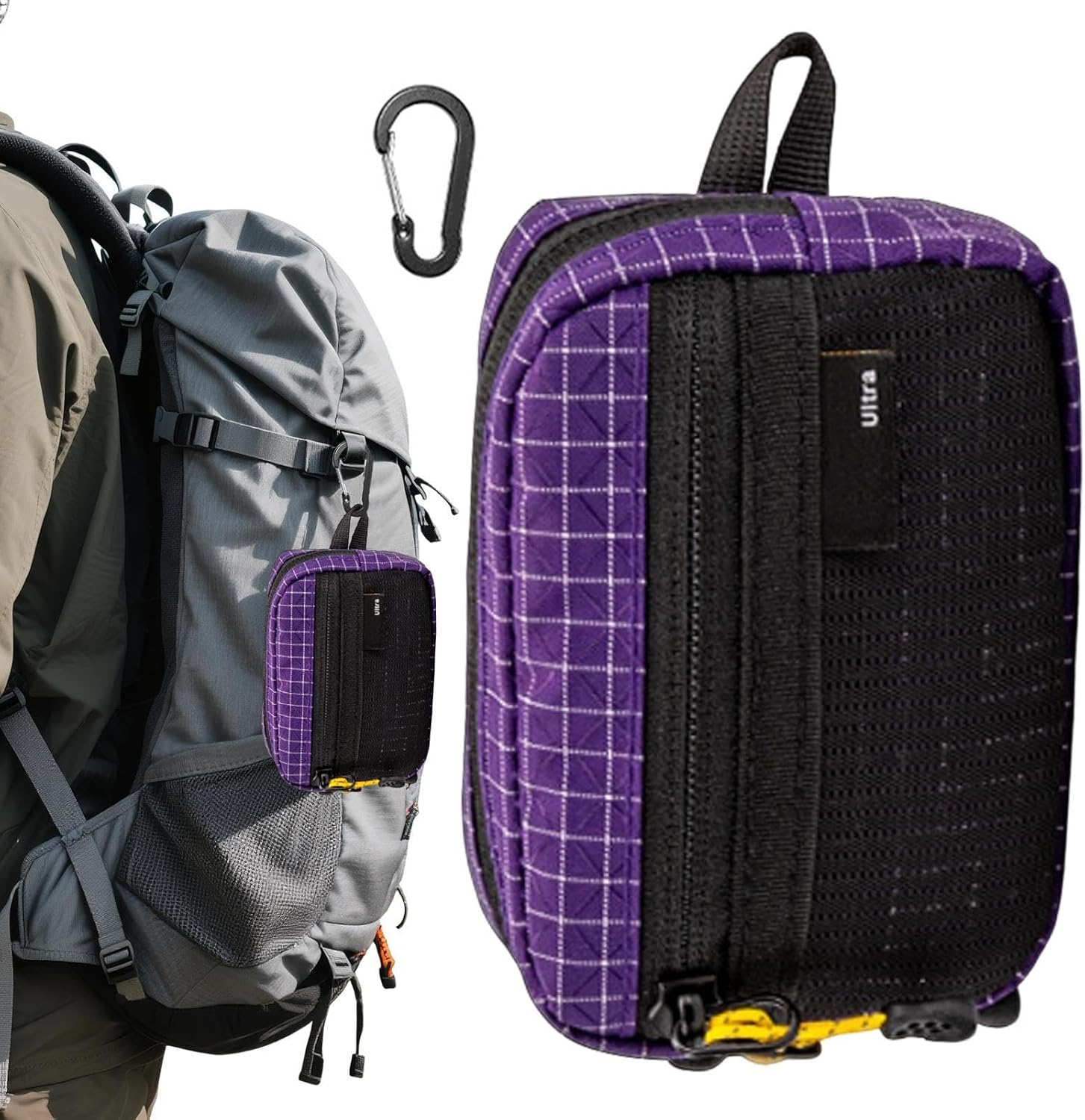 Portable Shoulder Strap Pouch, Waterproof Travel Bag for Daily Utility, Secure Multi-Pocket Organizer, Adorable Outdoor Gear Holder for Premium Sports Adventure and Casual Mobility Accessory - Purple image number 3