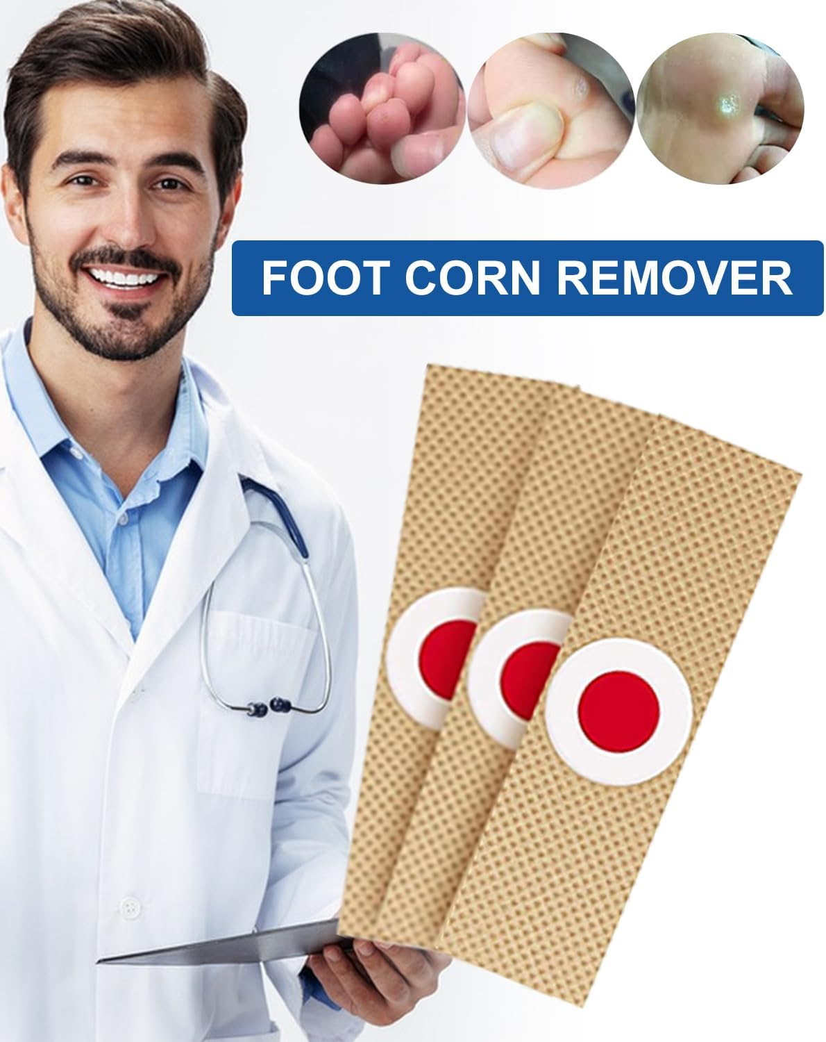 MYMULIKE 48Pcs Corn Removers for Toes & Feet, Tackle Tough Corns with Ease, 0.4" Diameter Large Size, Experience Quick Recover with Powerful, Easy-To-Use Corn Removal image number 2