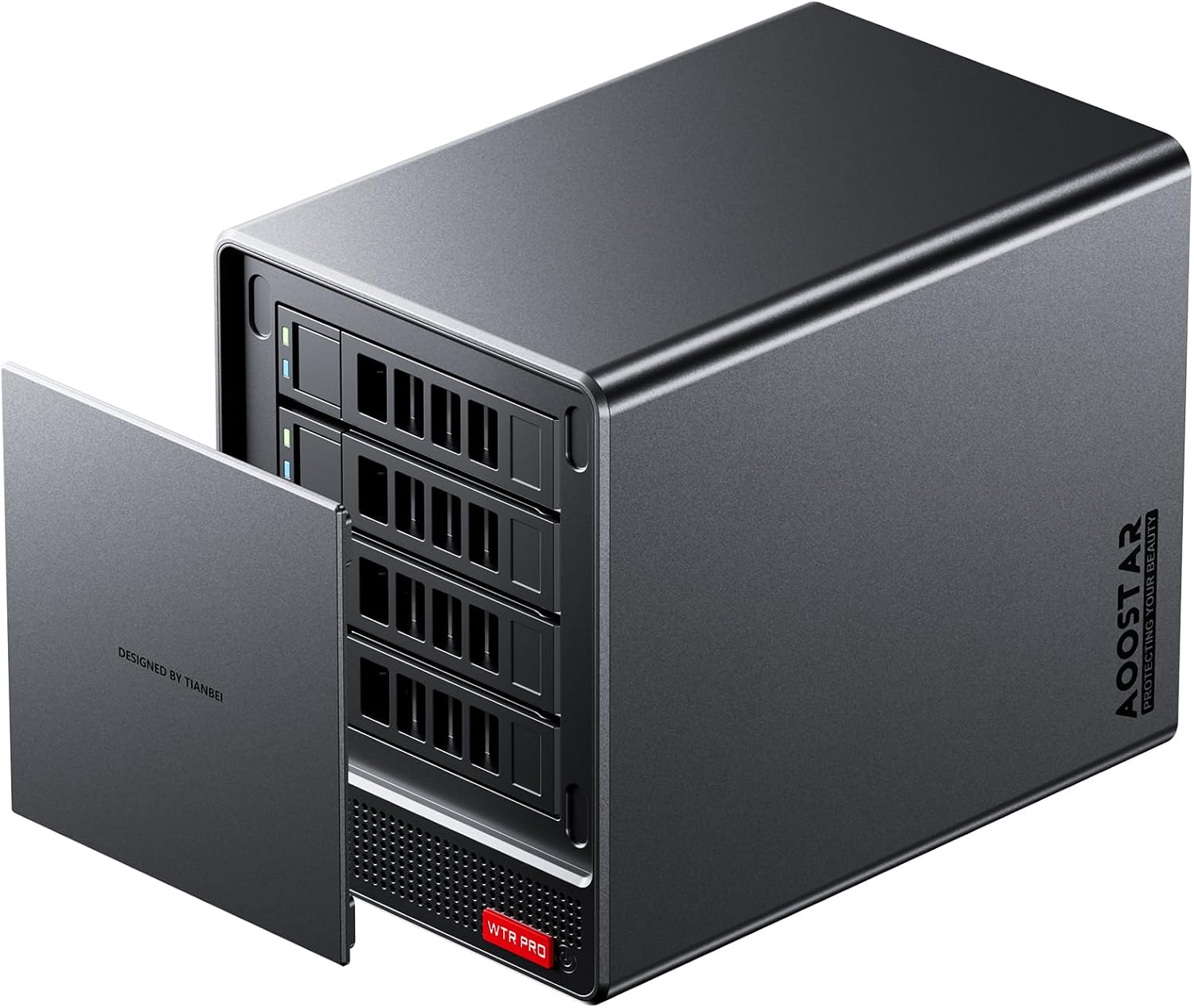 AOOSTAR WTR PRO AMD Ryzen 7 5825U 4 Bay NAS Mini PC, Support M.2 SSD X1, Micro SD X1, Wifi Network Card (Which Can Be Changed to SSD Interface). (NO RAM NO SSD) image number 3