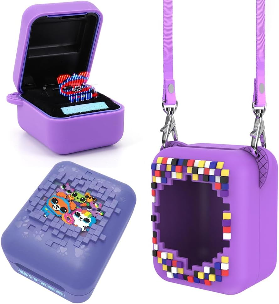 Protective Silicone Case for Bitzee Digital Pet Interactive Virtual Toy, Protective Sleeve Holder Skin Washable with Lanyard for Bitzee Interactive Toy Digital Pet and Accessories image number 6